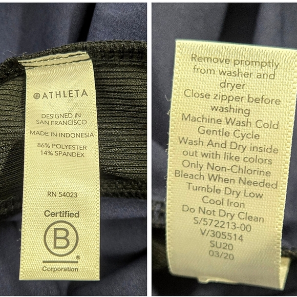 Athleta Brokyln Snake Print Blue-Black Jogger - Picture 12 of 15